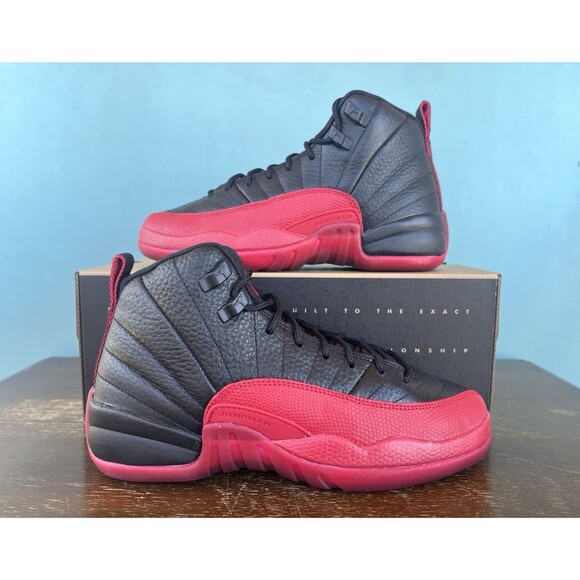 Nike Air Jordan 12 Retro GS “Flu Game” Size 5.5Y/Women's Size 7 153265-002 - Picture 1 of 11